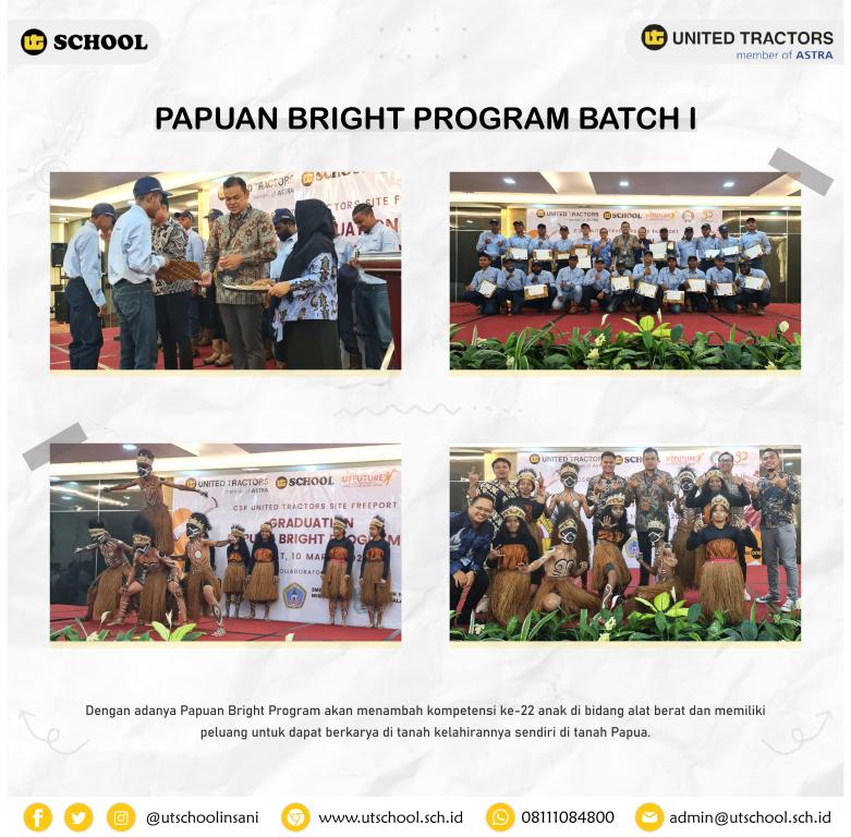 Papuan Bright Program Batch I Graduation